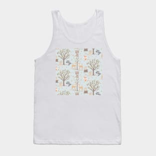 Boho Woodland Animal Collection Tank Top